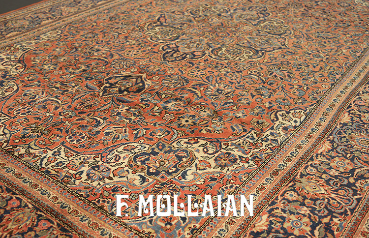 Semi-Antique Persian Kashan Carpet n°:99392619